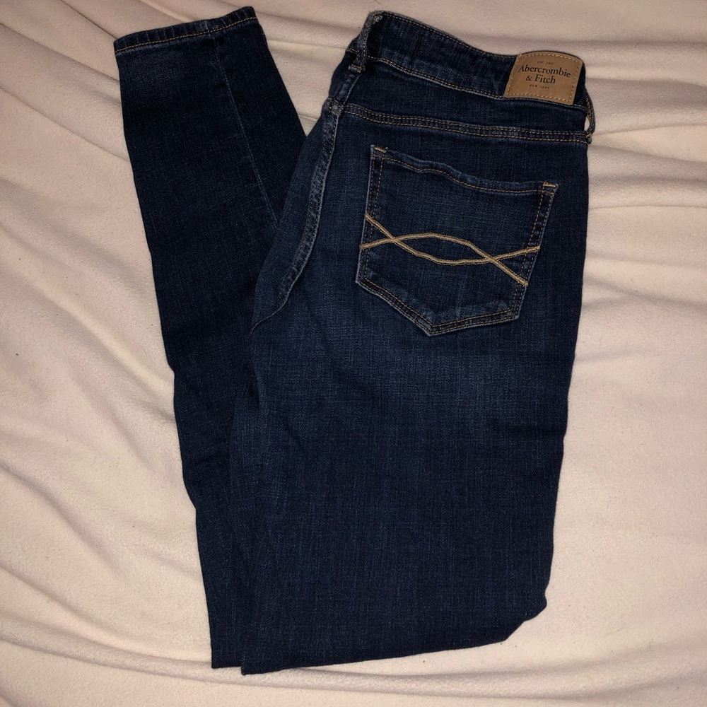 a pair of abrocombie and fitch jeans